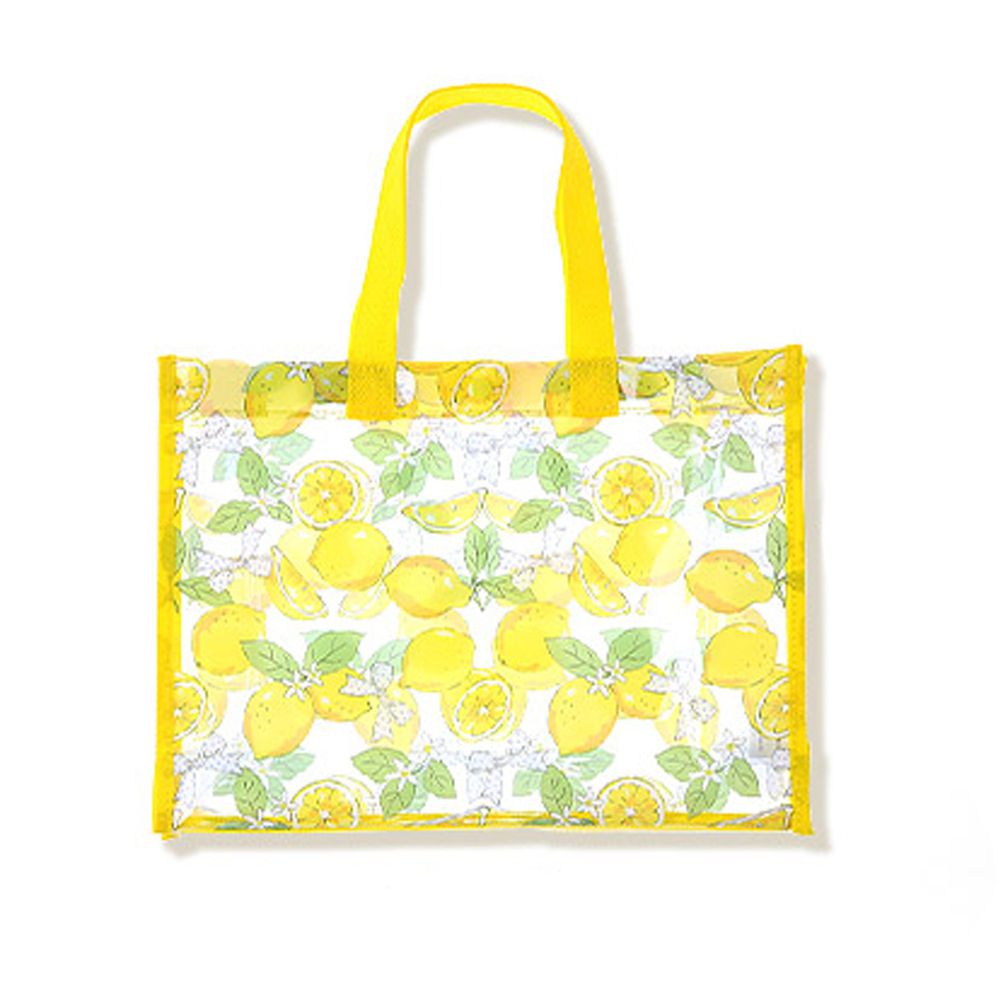 日本 ZOOLAND - 防水PVC手提袋/游泳包-鮮嫩檸檬-黃色 (25x34cm)
