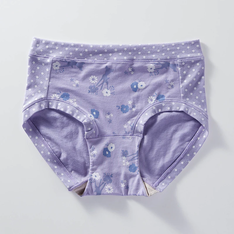 日本千趣會 - 迪士尼印花棉質內褲(媽媽)-小熊維尼-薄荷