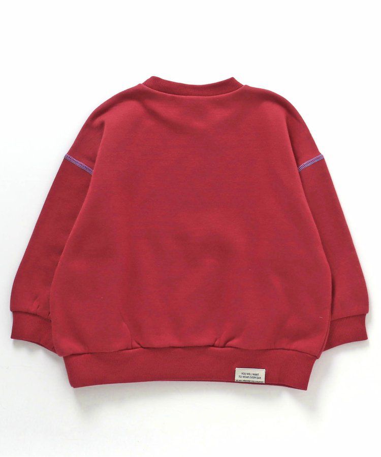 日本 BREEZE - 內刷毛英文logo百搭運動衫-草綠