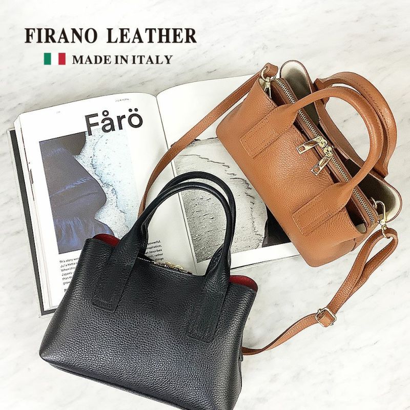 日本 FIRANO - STORY雜誌掲載 x 義大利製小牛皮系列 鱷魚紋側背兩用迷你手提包-GY