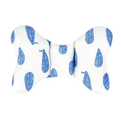 JoyNa - 嬰兒枕頭 蝴蝶枕 定型枕-葉子藍