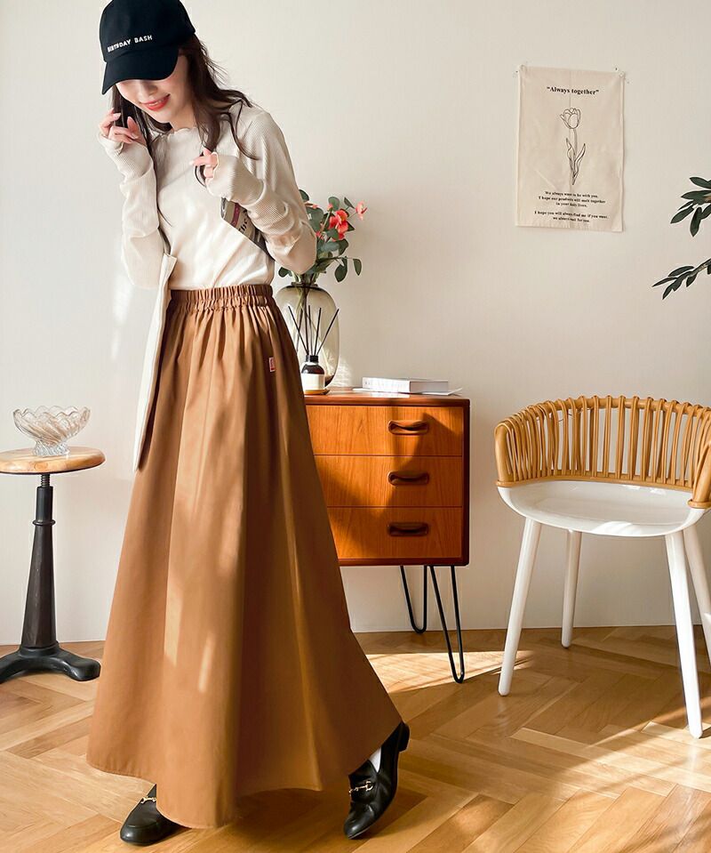 日本 Classical Elf - 百搭垂墜感修身長裙-黑