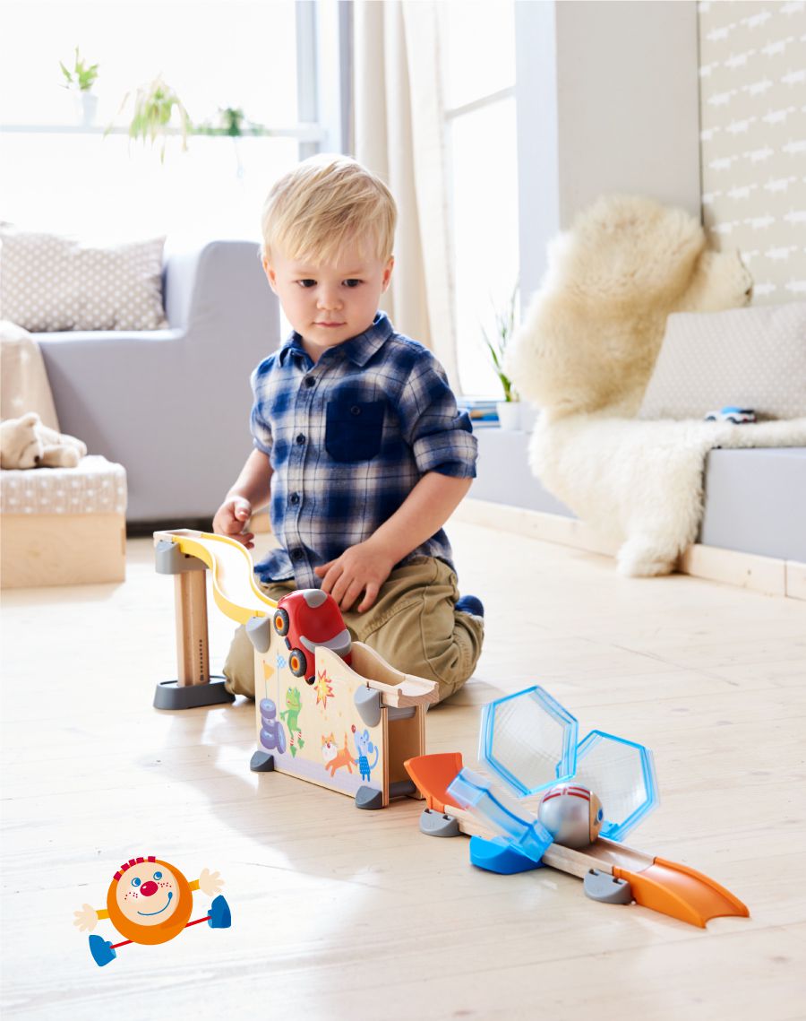 紐倫堡玩具展冠軍！德國【HABA】木製滾球軌道