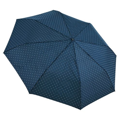 抗UV雙人自動傘-藍白點點-自動開收傘
