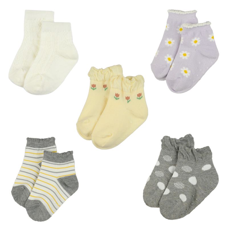 akachan honpo - 短襪5雙組-灰色