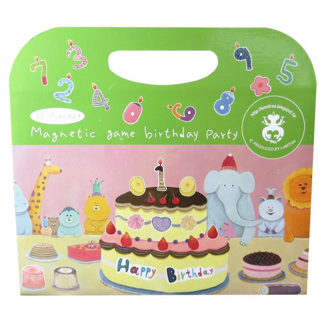 Babytiger - 手提包磁鐵書-生日派對