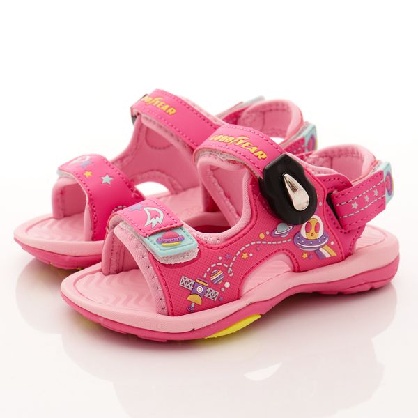 GOODYEAR - 運動童鞋-磁扣夏日運動涼鞋(中童)-粉