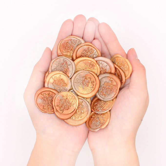 HAPPYMT - 火漆蠟粒大罐裝-陪你看落日餘暉-古銅金色系