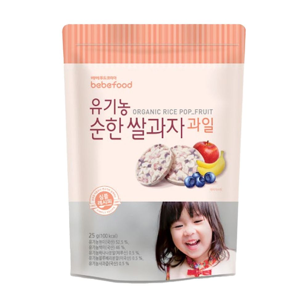 韓國bebefood寶寶福德 - 糙米餅-水果