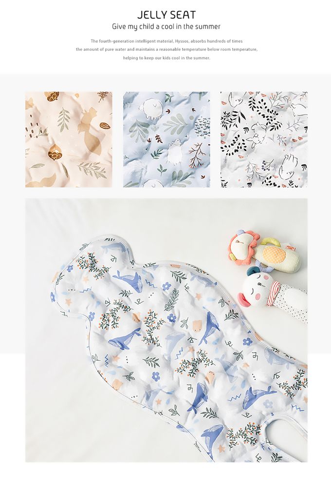 韓國 Jellypop - 【Jellyseat&mat】獨家冰珠專利長效酷涼感推車座墊+床墊-NEW✨_Lesser Panda