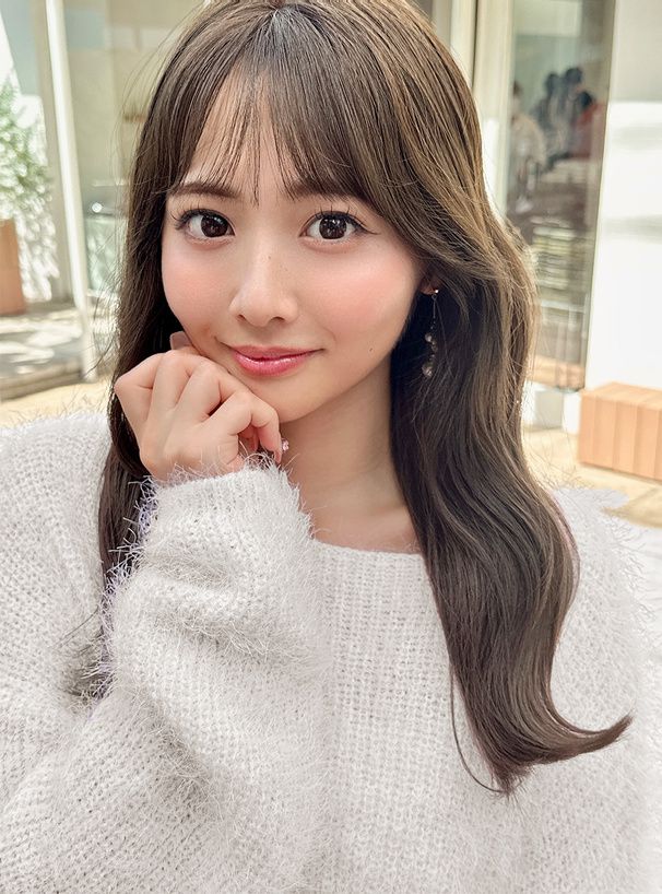 日本 GRL - 聯名款 柔美毛絨感短版毛衣-淺粉 (F)