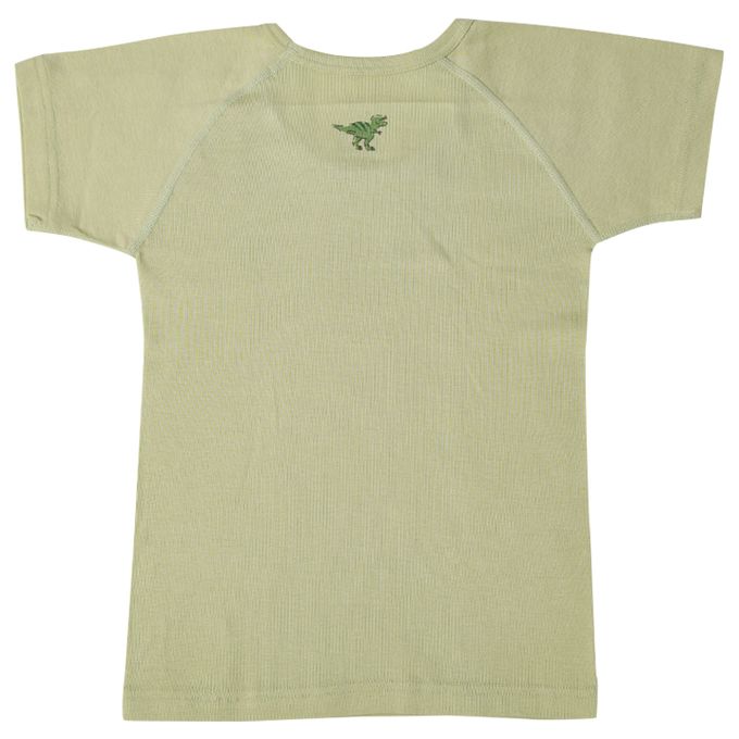 akachan honpo - ah短袖圓領上衣2件組-穿衣練習-綠色