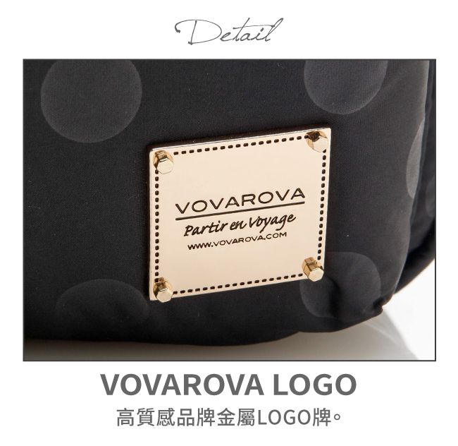 VOVAROVA - 荳芙包-SHINY DOTTY 黑-黑 (23cmx11cmx19cm)