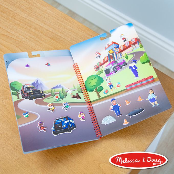 美國瑪莉莎 Melissa & Doug - 旅遊樂-N次泡泡貼紙簿,-汪汪隊 Big Truck Pups