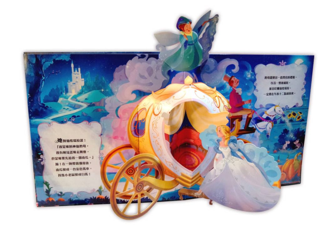 禾流文創 - 【立體操作質感套組】6本一套-出發旅行囉! 機場篇+出發旅行囉! 火車篇+卡拉和帕皮的開心樂園+卡拉和帕皮的瘋狂馬戲團+美麗的立體童話書-仙杜瑞拉+美麗的立體童話書-睡美人