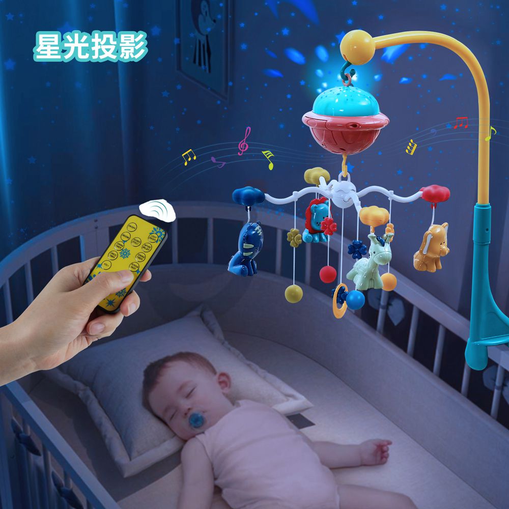 CuteStone - 幼兒動物造型音樂旋轉床鈴玩具(嬰兒床音樂鈴)