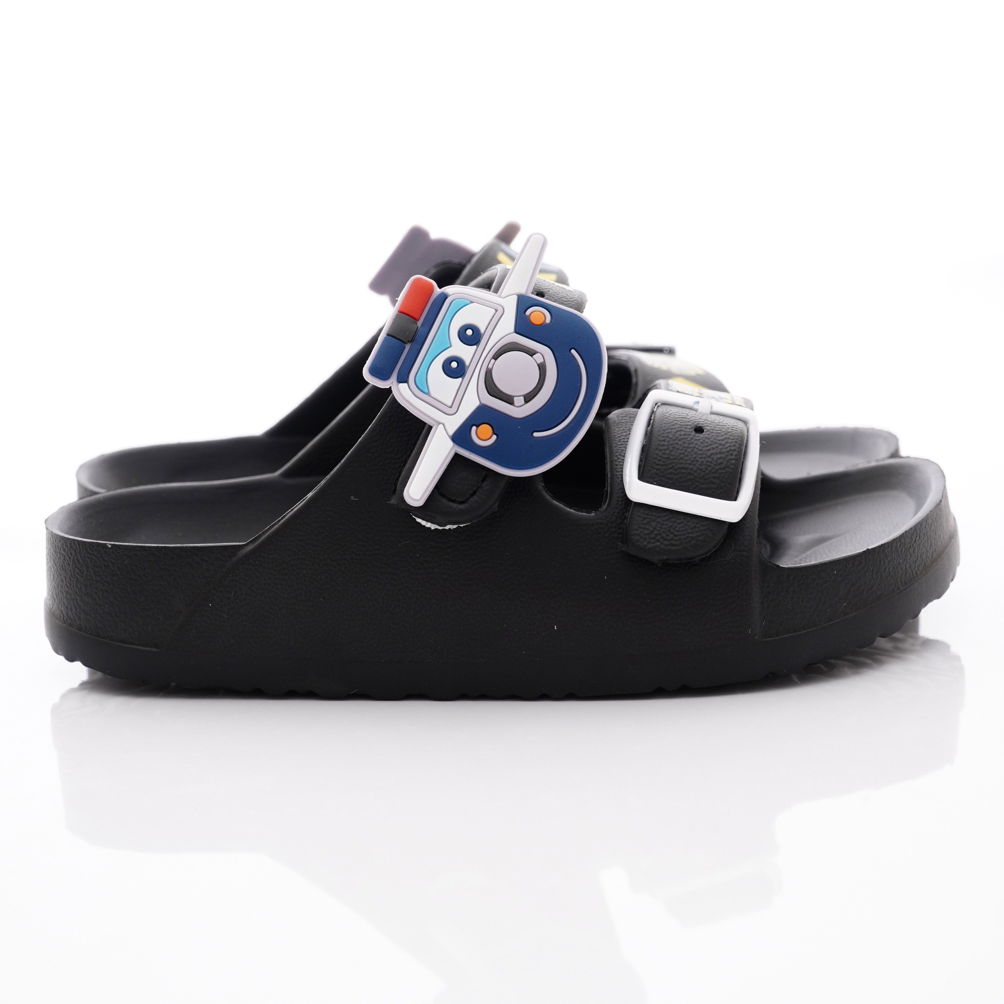 Super Wings - 超輕量休閒涼鞋/拖鞋(中小童段)-黑-S204706黑