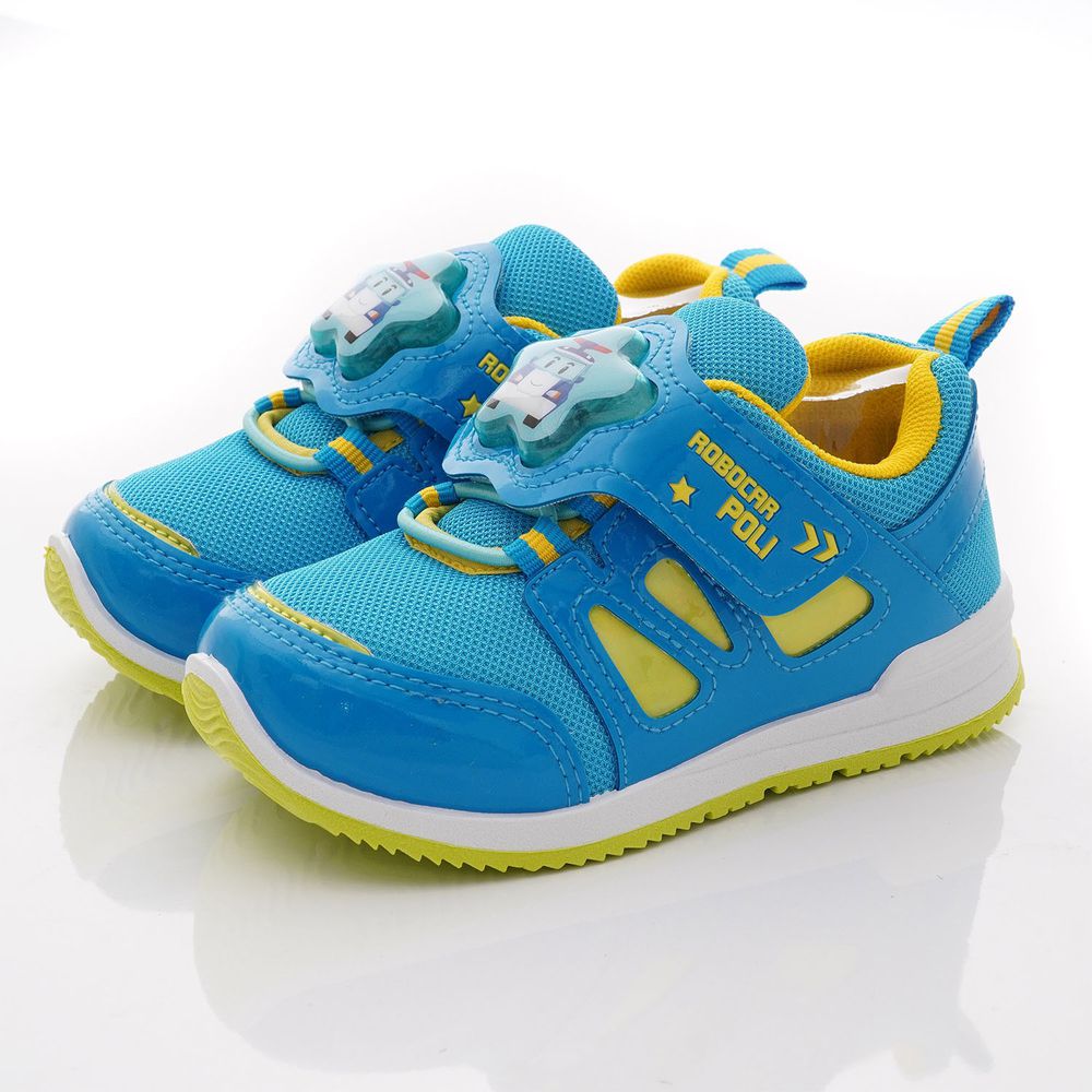 POLI 波力救援小英雄 - 台灣製POLI電燈運動鞋(中小童段)-運動鞋-藍