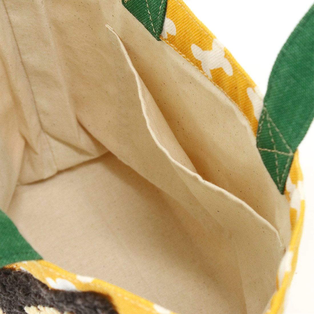 日本 TOMO - 可愛動物刺繡帆布包/提袋-貓咪眼睛-藍 (30×20×D10cm)