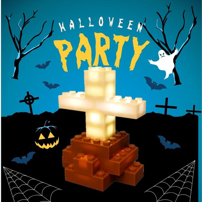 美國 Light Stax - 【人氣推薦】歡樂桶系列-萬聖俱樂部2(5合一造型)-全新升級6段聲控底座-48顆