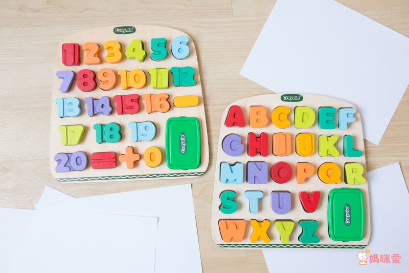 Crayola繪兒樂 - 早教創意啟蒙趣味蓋印塗鴉數字木拼圖-【獨家送】Crayola質感收納袋
