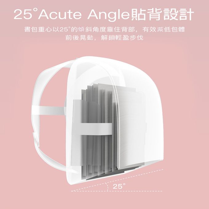 Rainbow Girl - 斜角包-光柵粉