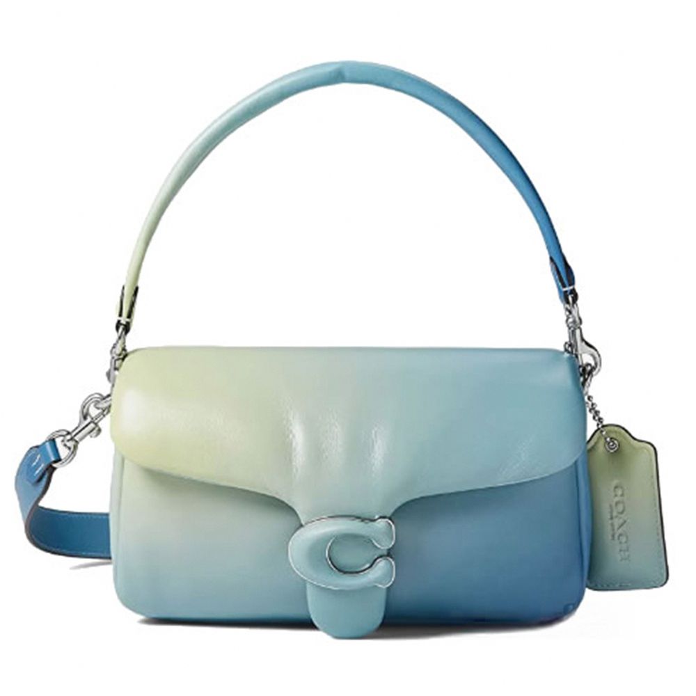 經典C-LOGO翻蓋皮革兩用包 (漸層藍)