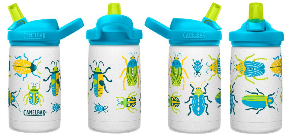 CamelBak - eddy+ 兒童吸管雙層不鏽鋼保溫瓶-昆蟲世界-350ML