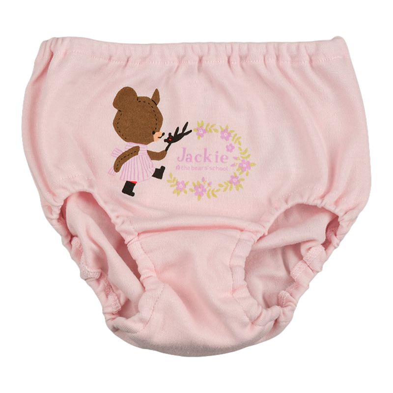 akachan honpo - 內褲2件組-小熊學校-粉紅色