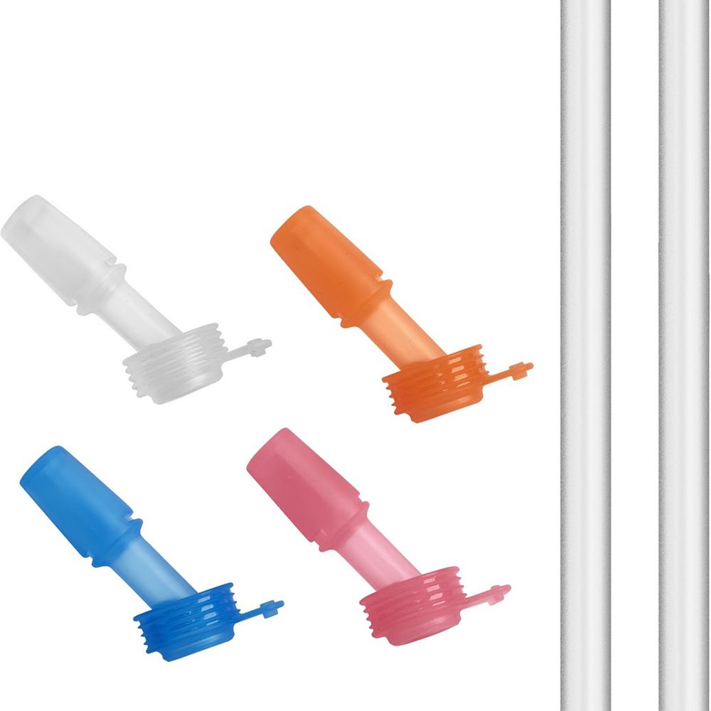 Flip Straw 兒童多彩咬嘴及吸管組-4咬嘴及2吸管