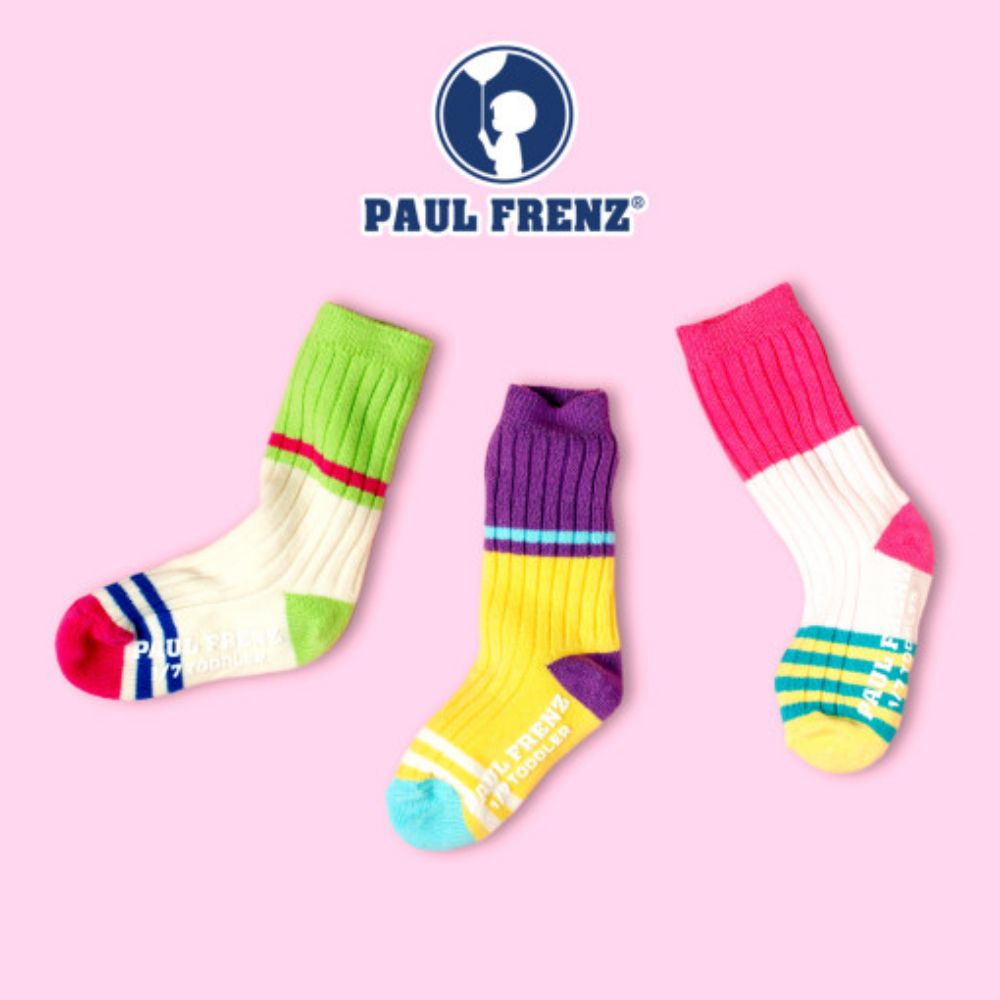 韓國 PAUL FRENZ - (3入組)韓製彈力中長筒襪-SOPHIA