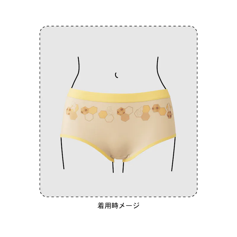 日本千趣會 - 迪士尼印花棉質內褲兩件組(媽媽)-小熊維尼-丹寧x黃