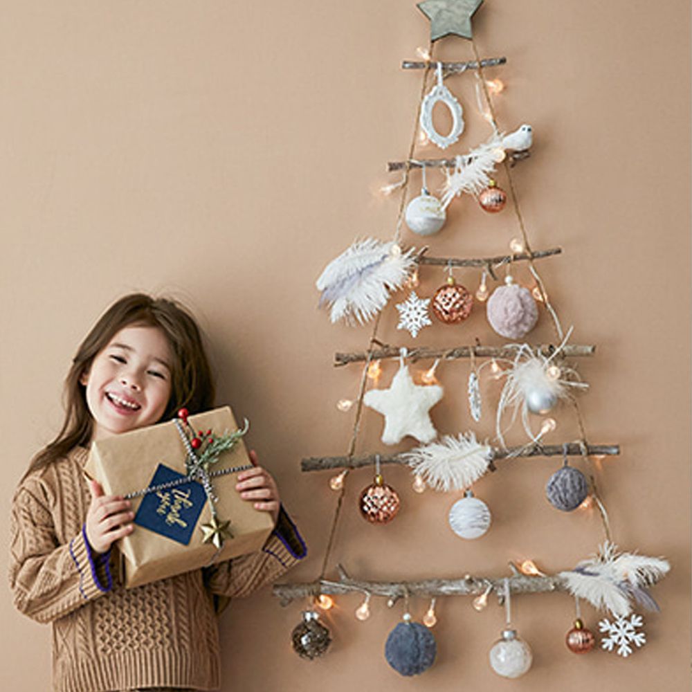 韓國 Bebe Deco - 聖誕樹/聖誕壁飾燈-天使羽翼 (樹高80cm，樹寬68cm，約0.6kg)