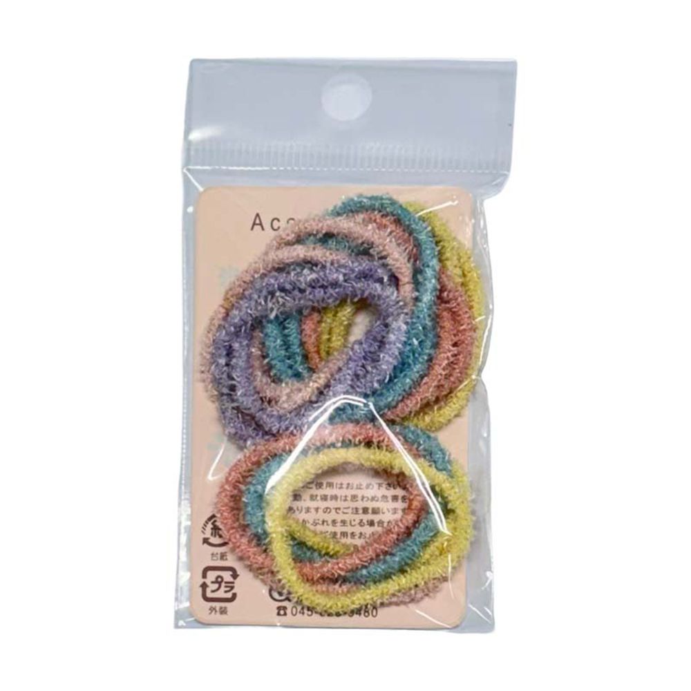 迷你髮圈-粉彩色