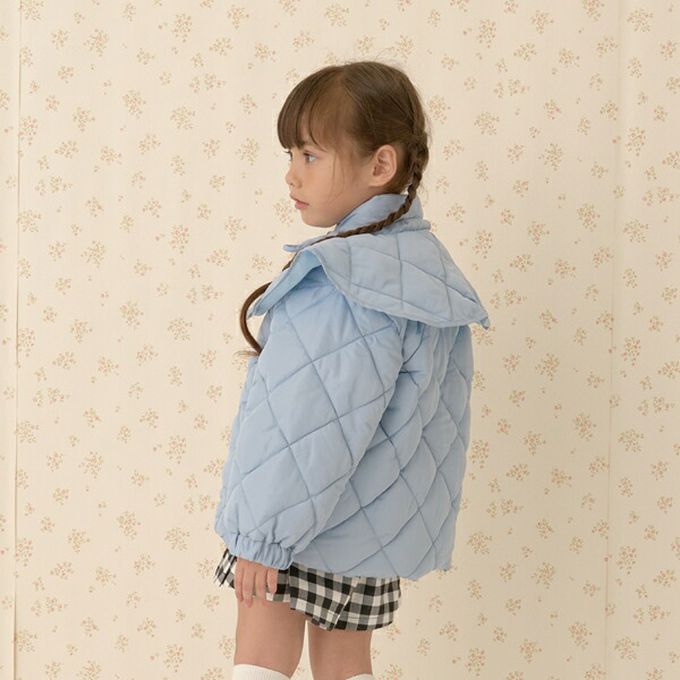 日本 Lycee mine - 注目斗篷領 柔軟絎縫保暖外套(領可拆)-可可