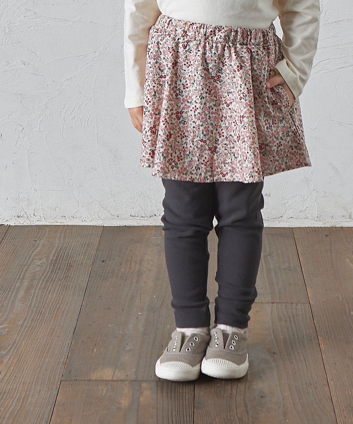 日本 PAIRMANON - 柔軟彈性百搭褲裙-素色-摩卡x灰黑