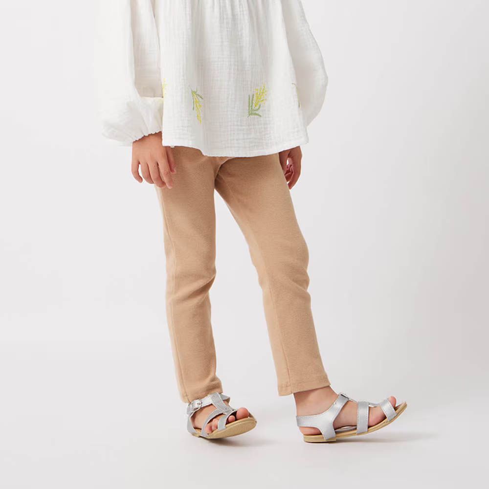 GITA 包色必收彈性好動長褲-素色-卡其杏