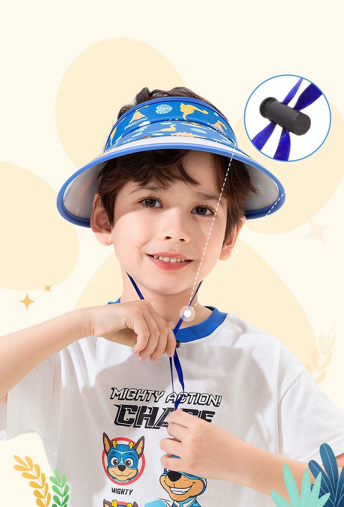 汪汪隊空頂防曬遮陽帽-卡通人物-天天-粉色 (52-58cm)-綁帶顏色隨機