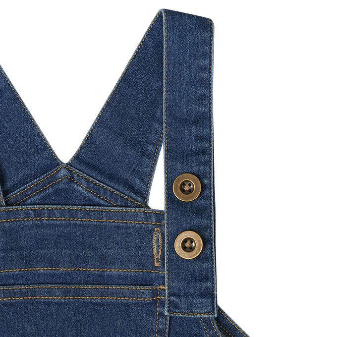 akachan honpo - 牛仔背心裙-深藍色