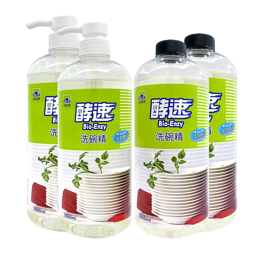 酵速洗碗精-1000ml-4入組