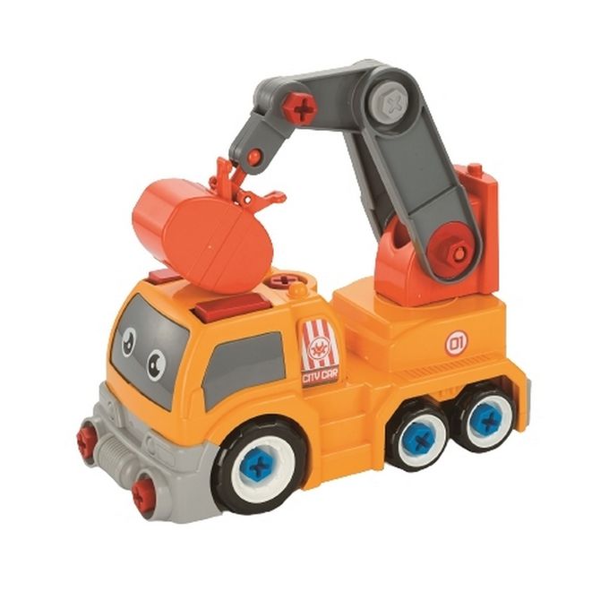 樂彩森林 - DIY組裝工程車-起重車