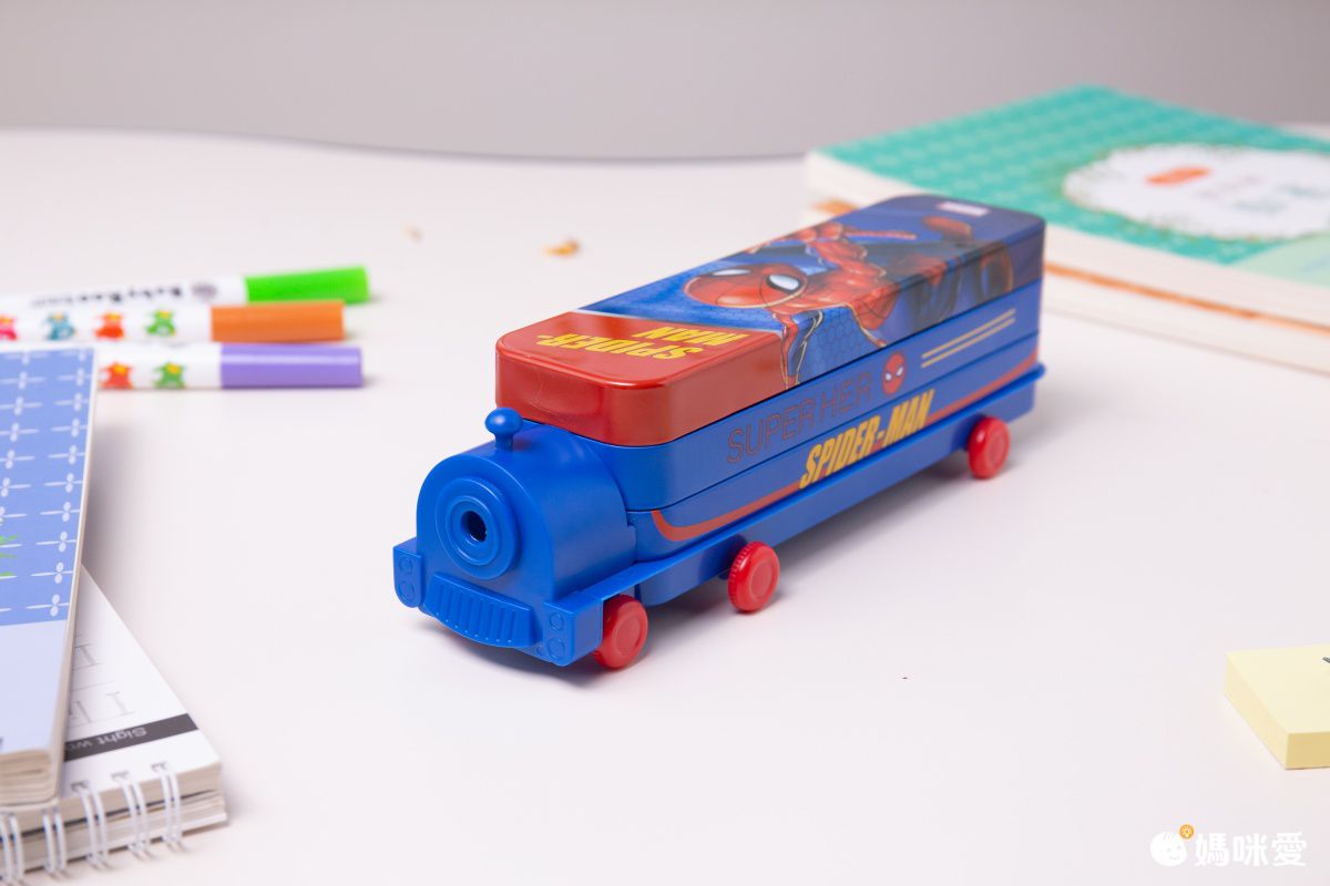 立體雙層火車鉛筆盒-卡通人物冰雪奇緣-紫色