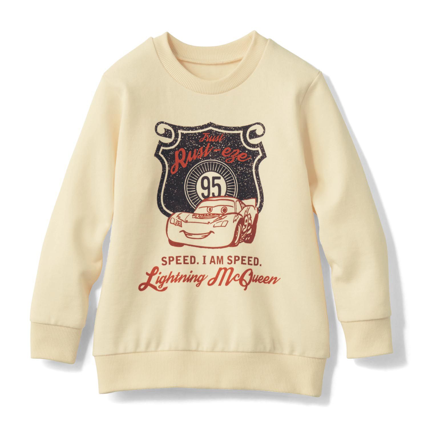 日本千趣會 - 迪士尼裏起毛長T-復古CARS-米