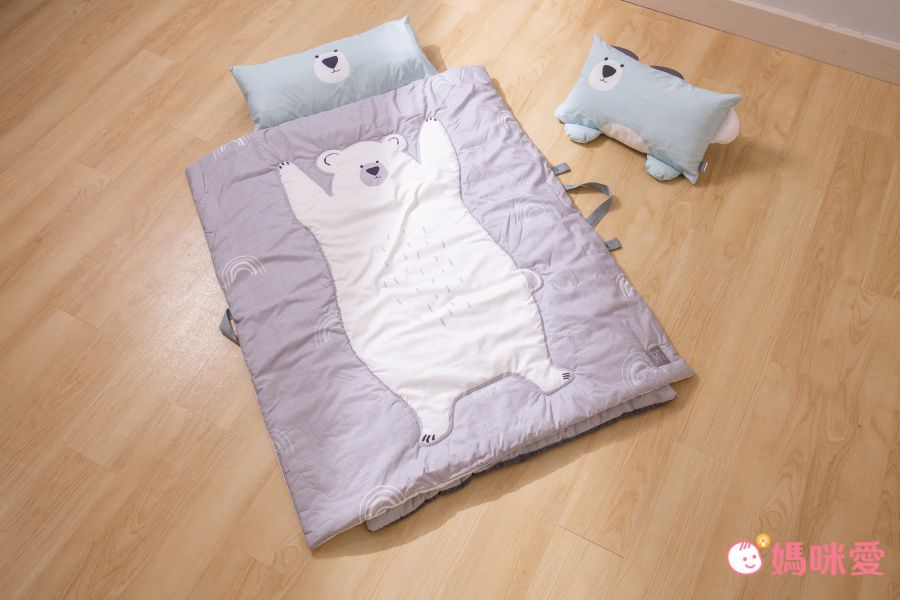 韓國 Baby Muffin - 雙面冬夏兩用抗菌防蟎睡袋/寢具-狗狗-被墊*1, 被子*1, 枕心*1, 贈收納防塵袋