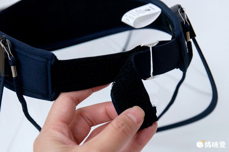 兒童加寬透明防飛沫面罩空頂帽-可調節角度-黑色