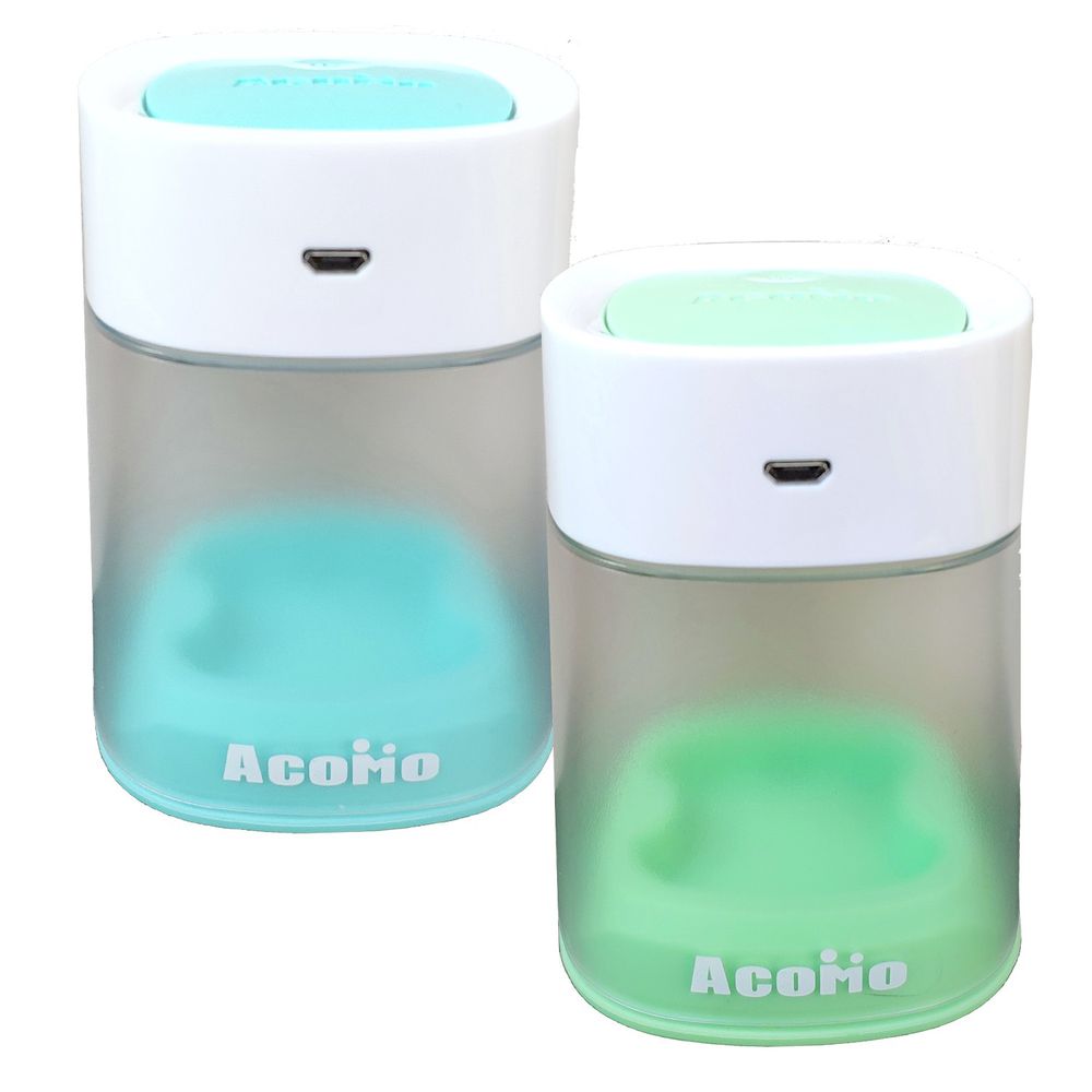 AcoMo - PPS II USB 紫外線 2 分鐘奶嘴個人消毒器-超值 2 入組-綠色+蒂芙尼綠