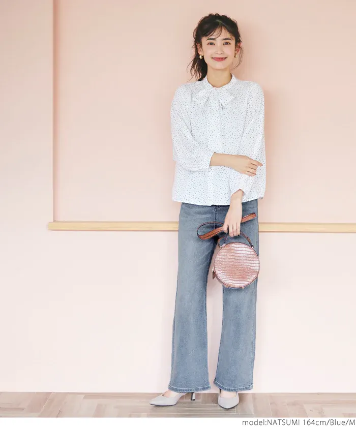 日本 COCA - 彈性修身丹寧牛仔褲-淺藍