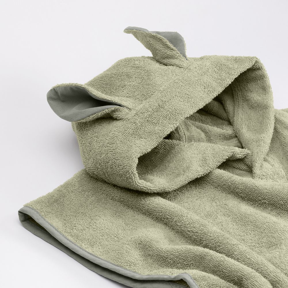 Poncho Towel Kangaroo 袋鼠斗篷浴巾-灰綠-單入