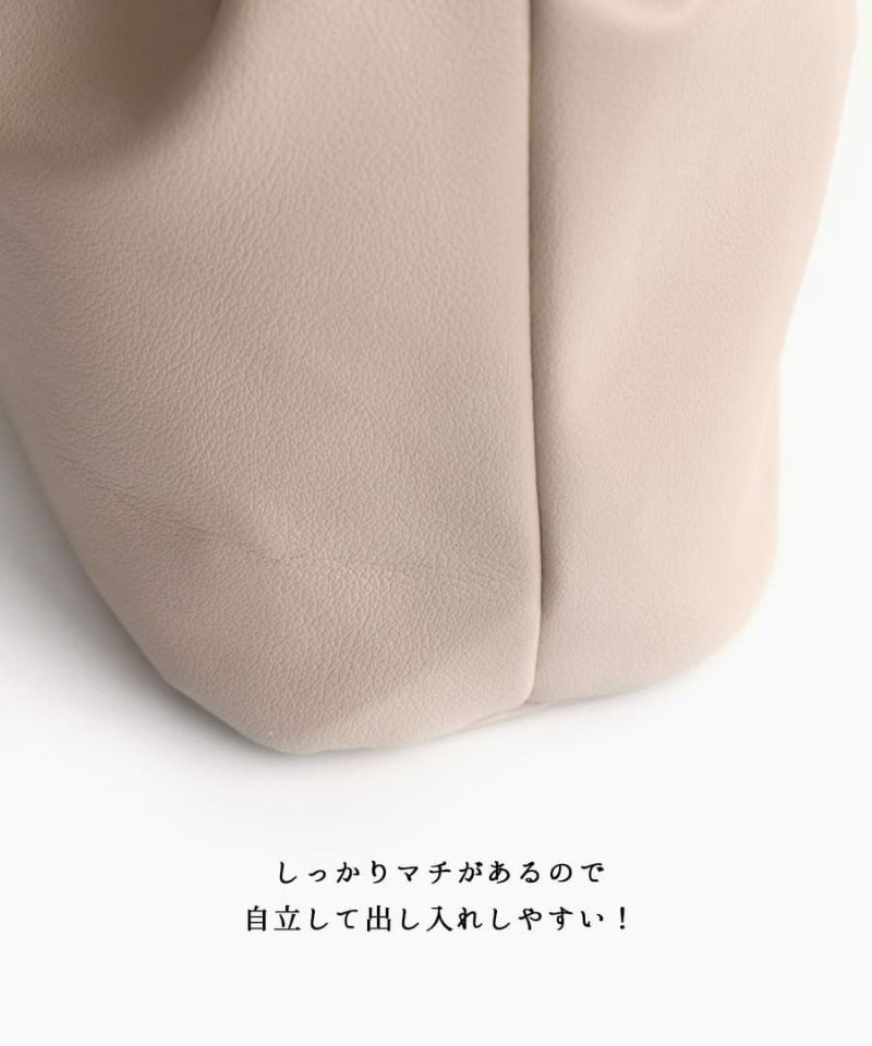 日本 zootie - 2WAY可愛抽繩水桶包/側背包-白