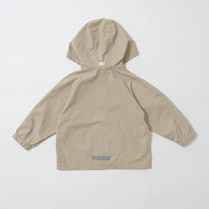 日本 b-ROOM - [品牌熱銷] 防潑水輕量派克風衣(帽可收)-淺米